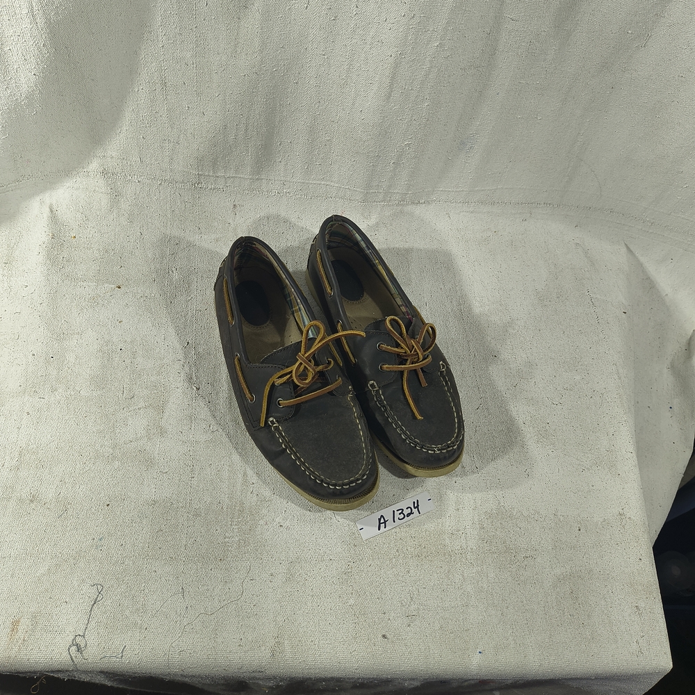 Bass Women's Size 8.5 Leather Lace Up Brown Slip Ons